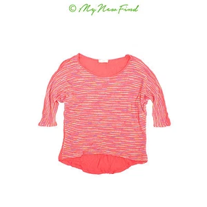 SOPRANO Nordstrom Girls Sweater Top Size L 14 Space Dye Coral Orange EUC B68 - Picture 1 of 2