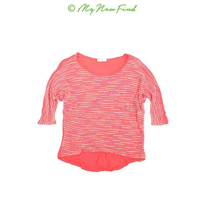 Suéter Top SOPRANO Nordstrom Niñas L 14 Coral Naranja Tinte Espacial Usado en Excelente Condición B68 Foto 1 de 2