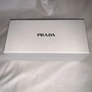 PRADA White Sunglasses Box Empty with Card - Picture 1 of 7