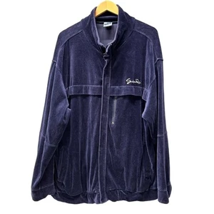 Southpole Velour Jacket Mens XL Blue Full Zip Embroidered Logo + Pockets - Picture 1 of 9