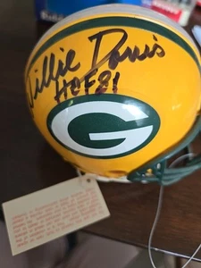 Riddell Micro Helmet Signed By Willie Davis  HOF 81 - Picture 1 of 1