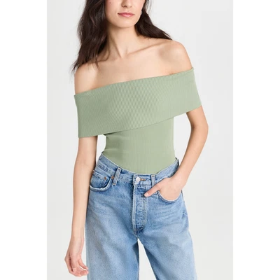 Pullover Alice + Olivia 'Dolan' Viscosa Verde Plegable Talla S Foto 1 de 4