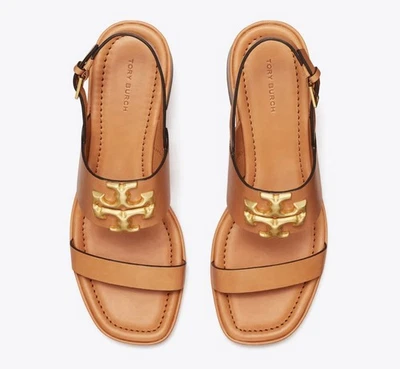 NEW Tory Burch Eleanor Heel Leather Sandal 6.5M $348 - Image 1 of 4
