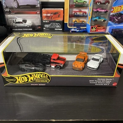 Hot Wheels 2024 Premium Diorama Horizon Hauler Porsche 934.5 240z GR Supra VHTF - Image 1 of 4