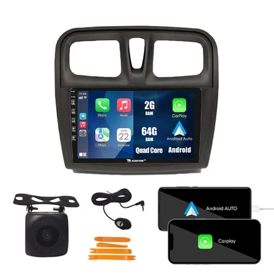 For Renault Sandero/ Symbol 14-17 Carplay Android Car Stereo Radio GPS Navi WiFi - Изображение 1 из 4