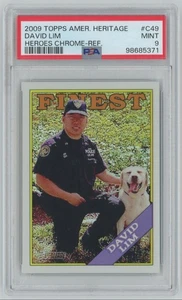 2009 Topps American Heritage Chrome Refractor Heroes David Lim /76 PSA 9 #C49 - Picture 1 of 2