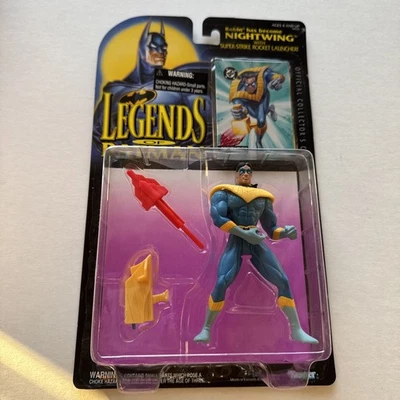 1994 Kenner Nightwing DC Legends of Batman Figure W/Rocket Launcher (Tote A)  - Image 1 of 4