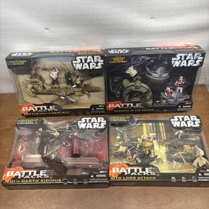 Lot Of 4 2006 Starwars battle packs Action Figures Sealed (read) - Picture 1 of 6