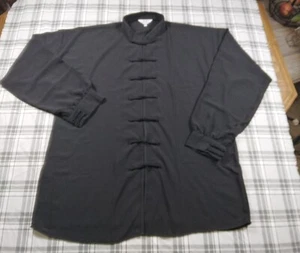 HongQing Long Sleeve Chef Sushi ? Top Shirt Long Sleeve Black Size XXXL - Picture 1 of 8