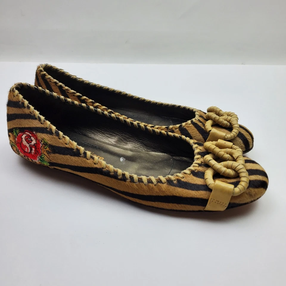 Isabella Fiore Zapatos Mujer 8M Rayas Tigre Italia Texturizado Rosa Pin Up 8 M Foto 1 de 4