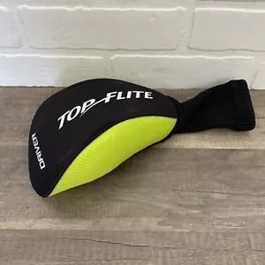 Top Flite Copricapo Driver Nero e Verde Lime Nylon Buone Condizioni - Foto 1 di 3