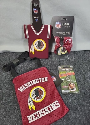Lote de regalo para fanáticos de los Washington Redskins NFL - botella jersey, bolsa, llavero y más Foto 1 de 4