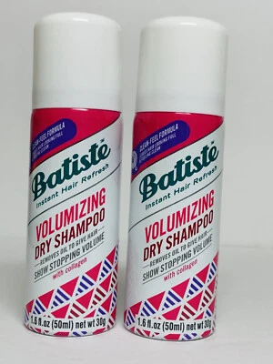 2x Batiste Dry Shampoo Volumizing Collagen Mini Travel Size Spray 1.6 Oz Each - Image 1 of 3