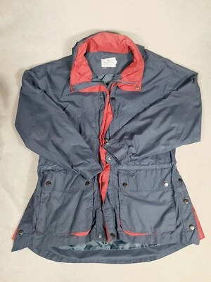 Chaqueta Hoggs Of Fife Para Hombre Grande L Azul Marino Rojo Exterior Abrigo de Caza Cuello con Logotipo Foto 1 de 4