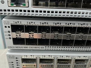 Cisco N9K-C93180YC-EX 48P 10G/25G SFP 6P 40G/100G Switch - Afbeelding 1 van 2