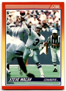 1990 Score Steve Walsh Dallas Cowboys #231 - Picture 1 of 2