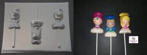 SHIMMER & SHINE Girls Doll Chocolate Candy Soap Lollipop Mold - Picture 1 of 1