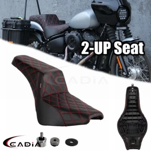 Asiento con almohadilla de gel LS 2-Up para Harley FXBB FXBBS FXST FLDE FLSL FLHC FLHCS 2018-2024 - Imagen 1 de 9