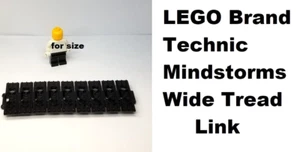 LEGO Wide Track Tread LOT OF 9 Black Hook Together 2 Holes TECHNIC LINKS TANK - Picture 1 of 1
