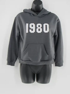 Girls Shein Gray "1980" Crewneck Sweatshirt, Size 11-12y Cute Shirt Casual - Picture 1 of 5