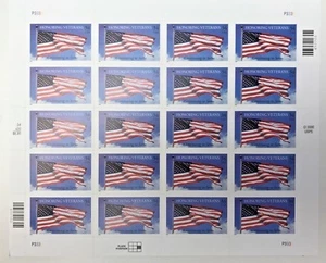 US Sheet 34¢ Stamps (20) HONORING VETERANS c 2000 MNH #3508 - Picture 1 of 1