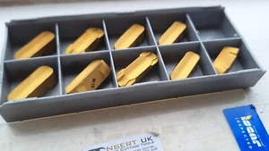 9 Iscar Cut-Grip carbide grooving inserts GIF 10.00E-5.00 IC9015 ( GIF10.00 E ) - Picture 1 of 2