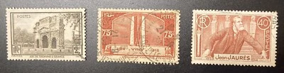 France: Lot Of 5 Different  Scott # Rd. Used. issues of 1935-37 . Lot # 112503 - Image 1 of 2