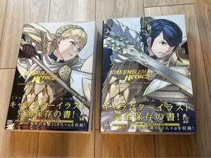 Fire Emblem Heroes Character Illustrations Vol 1 & 2 Art Work Books Nintendo JP - Picture 1 of 3