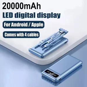 20000mAh Backup Power Bank External Battery Pack Charger for Cell Phone 4 USB - Picture 1 of 19