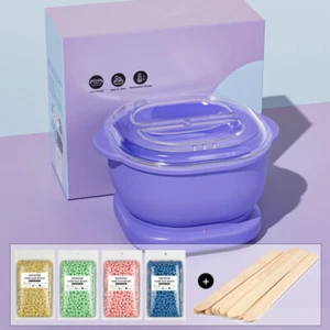 Digital Hair Removal Waxing Kit Hot Brazilian Wax Warmer Pot for Home Skin Salon - Picture 1 of 12