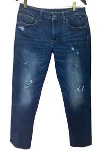 Pantalones de mezclilla azul American Eagle 31x32 elásticos de siguiente nivel ajustados rectos - Imagen 1 de 7