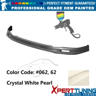 Fits 01-05 Lexus IS300 Sedan Mugen PU Front Bumper Lip #062 Crystal White Pearl Foto 1 de 4