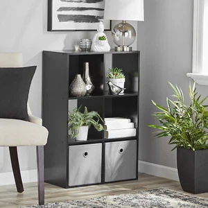 6-Cube Storage Organizer Bookcase Display Cubby Shelf for Living Room NEW US - Picture 1 of 8