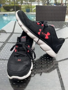 Under Armour Micro Assert Womens Sz 9.5 Black Shoes Sneakers Running 3020674-002 - Picture 1 of 5