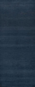 Navy Blue Modern Gabbeh Vegetable Dye Runner Rug Contemporary Handmade Rug 3x8 - Picture 1 of 15
