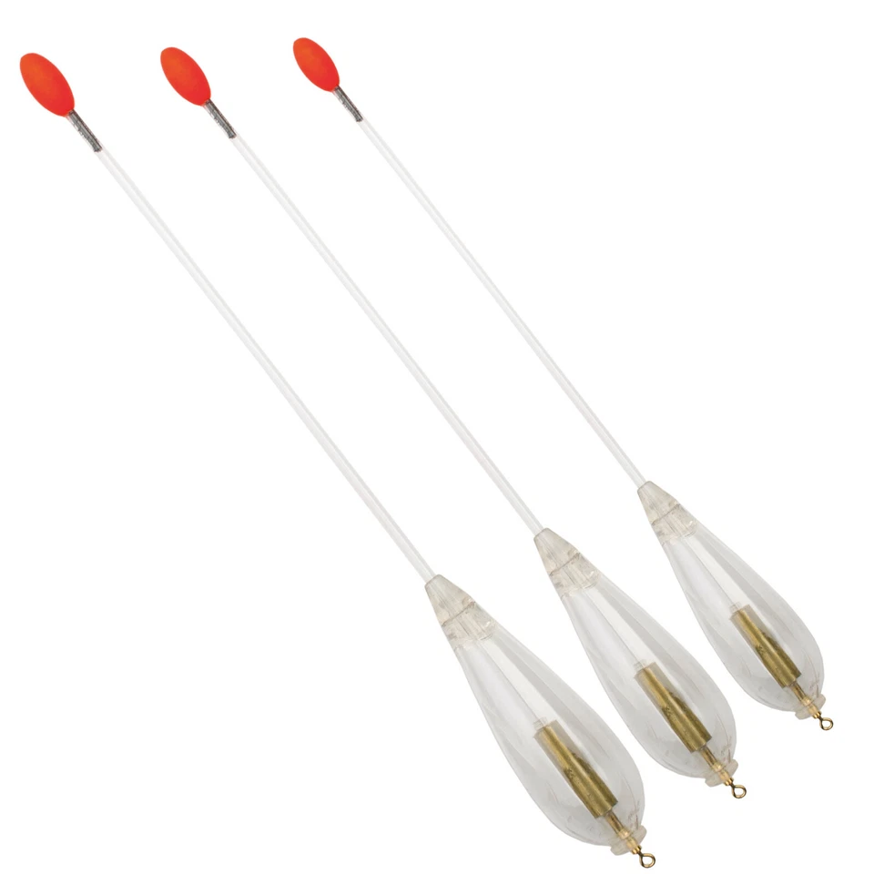 Forellen Clear Waggler Set vorbebleite transparent Pose Angelpose Laufpose  - Bild 1 von 1