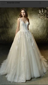 enzoani wedding dress 14 - Picture 1 of 8