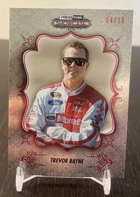 2013 Press Pass Showcase #2 Trevor Bayne Red Parallel  #04/10! VERY RARE! - Image 1 of 2