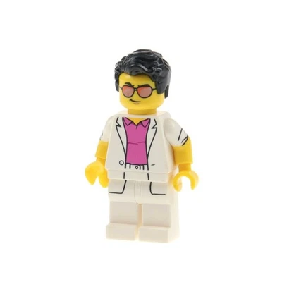 1x Lego Minifiguren Serie 17 Yuppie Anzug weiß pink Haare 71018 col17-12 col297 - Bild 1 von 2