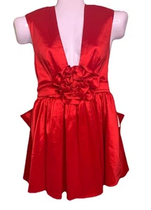 Women's Red Dresses Cocktail Party Attire Size L By For Love & Lemons - Picture 1 of 2