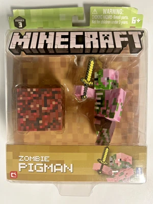 Zombie Pigman 2016 Minecraft 3" Action Figure by Mojang HTF NEW SEALED - Image 1 of 2