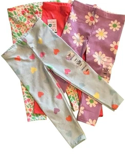 Toddler Girls Leggings Lot of 4 Size 18 Months Variety of Patterns New - Picture 1 of 12