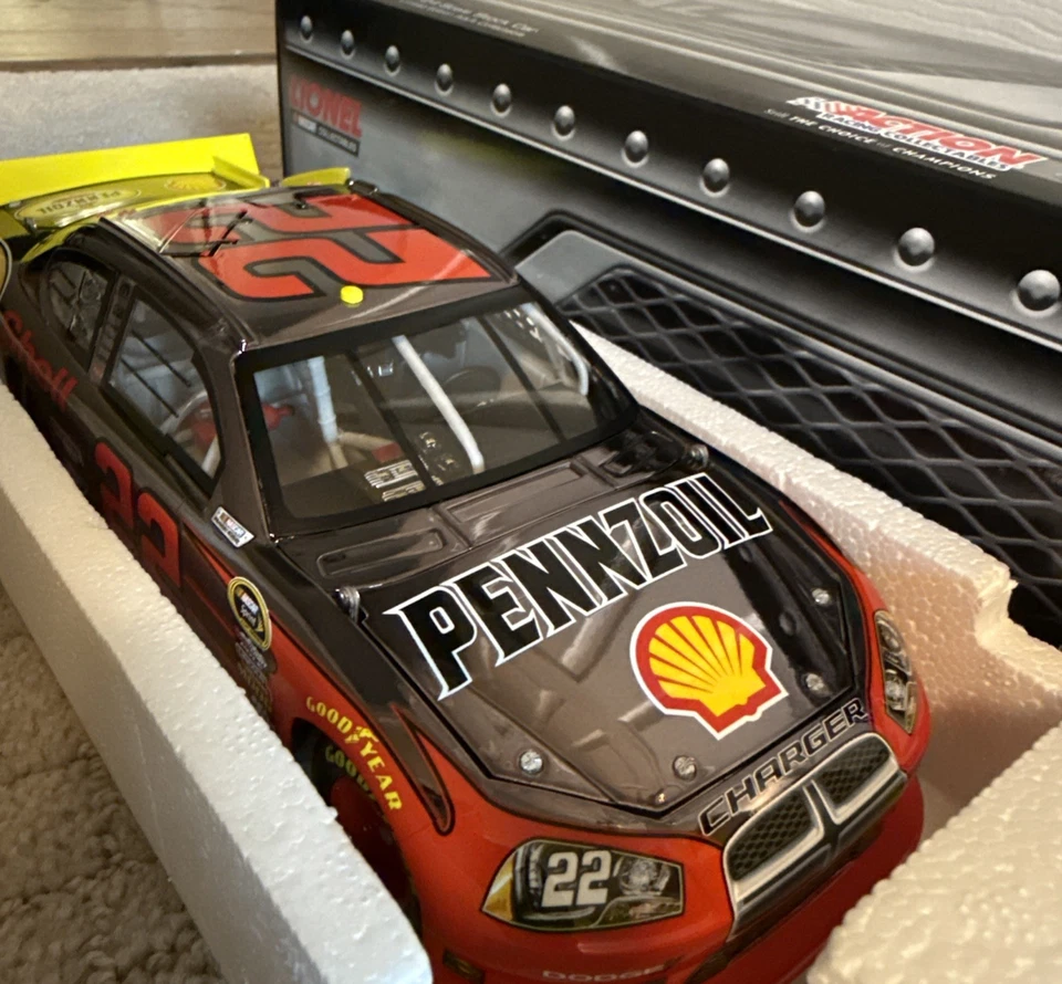 RARE! 1 of 79 2011 Kurt Busch #22 Shell Pennzoil Gun Metal 1/24 NASCAR Diecast - Image 1 of 4