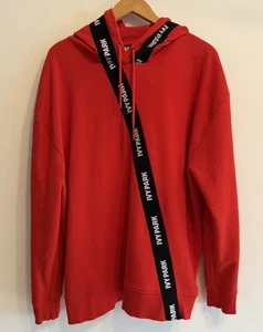 IVY PARK Mens Red Cotton Pullover Hoodie Size L - Picture 1 of 8