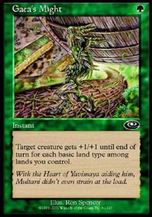 Gaea's Might - Light Play MTG Planeshift - Image 1 of 1