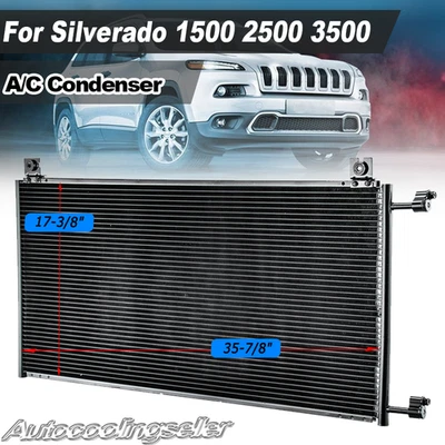Fits Cadillac Escalade Chevy Silverado GMC Sierra 1500 2500 3500 A/C Condenser - Image 1 of 4
