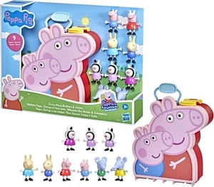 Peppa Pig Peppa's Adventures Peppa Briefcase With 9 Figures - Picture 1 of 4