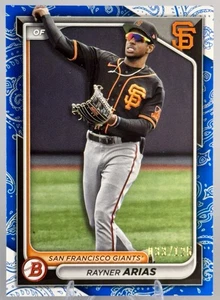 2024 Bowman - Prospects Rayner Arias #BP-127 Blue Pattern /125 (RC) - Picture 1 of 4