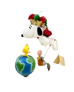 Snoopy Peanuts Colgante Navidad Globo Aire Caliente Adorno Nuevo - No Probado - Imagen 1 de 6