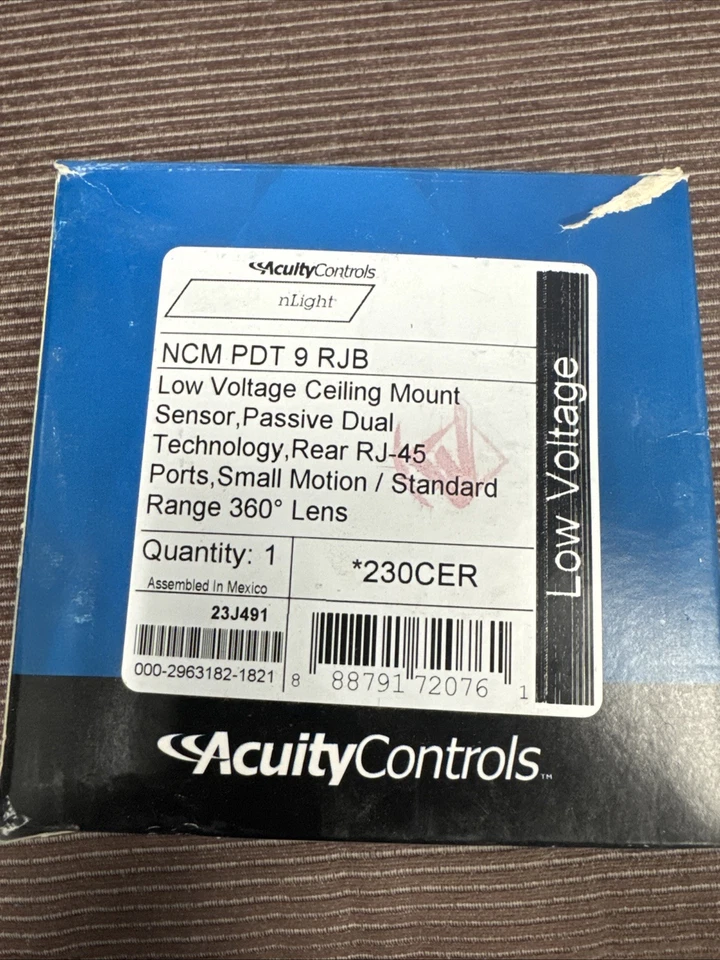 Sensor de montaje en techo de bajo voltaje Acuity Brands - blanco (NCM PDT 9 RJB) Foto 1 de 2